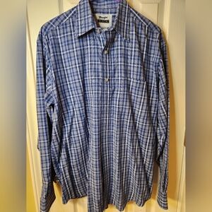 Wrangler mens long-sleeve button up
